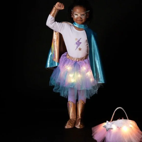 Superhero Light-up Girl Costume PBK/NWT - Picture 3 of 12